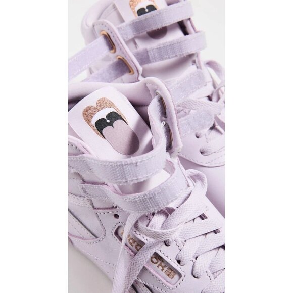Reebok Women's Cardi B Hi Top Sneakers Lilac Fog Purple, Sz 9.5, GV6613 Music - Picture 2 of 11